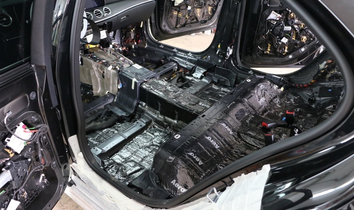 Полная шумоизоляция Mercedes-Benz E200